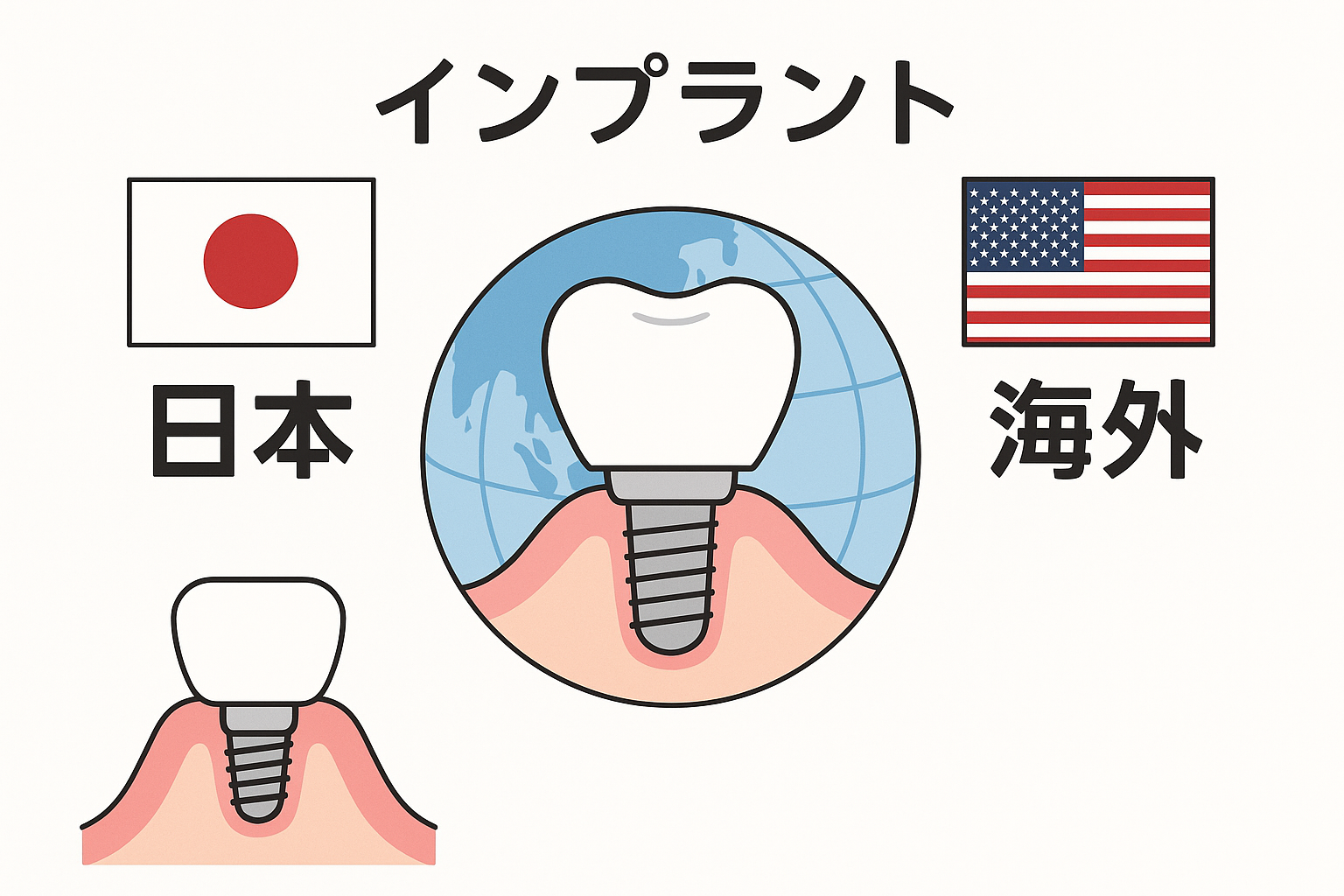 インプラント費用の海外相場と日本との違いとは？